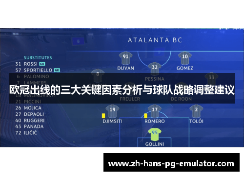 欧冠出线的三大关键因素分析与球队战略调整建议